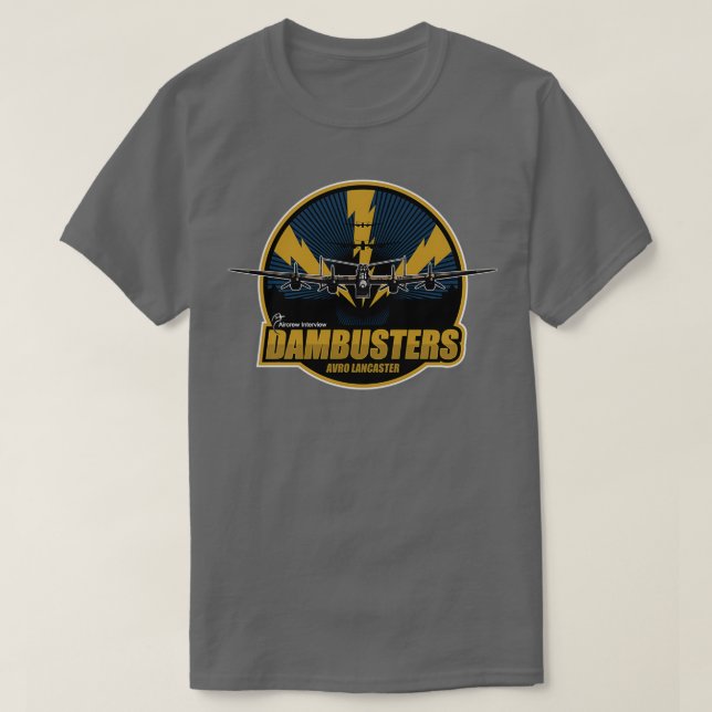 Camiseta Dambusters Avro Lancaster  (Frente do Design)