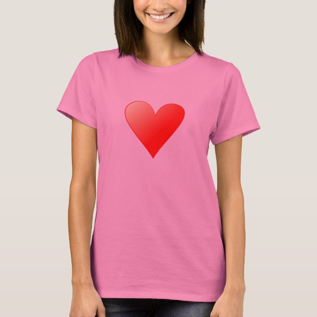 Camiseta Damen Ringer T-shirt weiß/schwarz mit Herz (Frente)