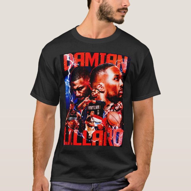 Camiseta Damian Lillard Trailblazers (Frente)