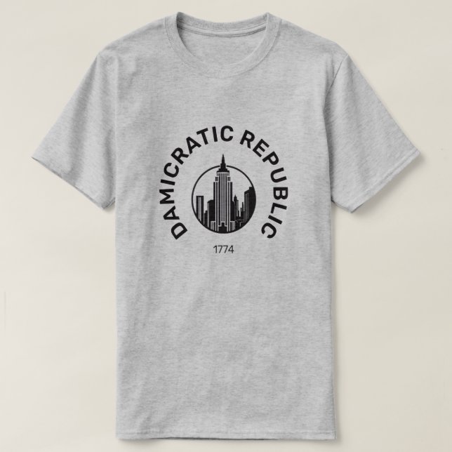 Camiseta Damicrático  (Frente do Design)