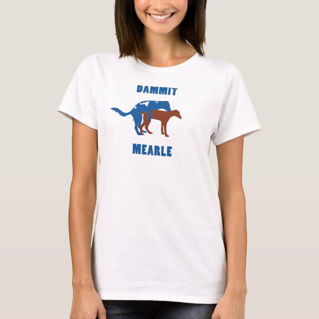 Camiseta Dammit Mearle - Tanque atlético feminino (Frente)