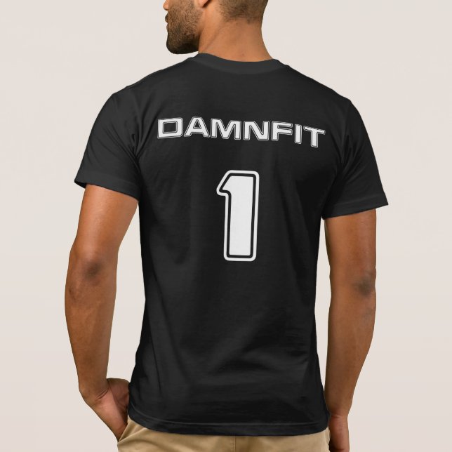 Camiseta DAMNFIT1 T-Shirt B&W (Verso)