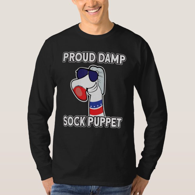 Camiseta Damp Sock Puppet Policy Cote Memória Irônica Orgul (Frente)