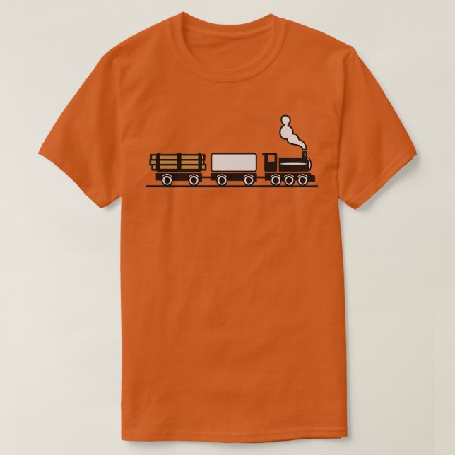 Camiseta dampflok railroad toy freight train 1 (Frente do Design)