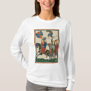 Camiseta Damsel Em Perigo, Arte Medieval Do Século 14