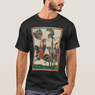 Camiseta Damsel Em Perigo, Arte Medieval Do Século 14