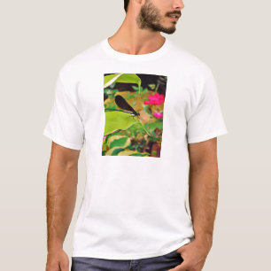 Camiseta Damselfly e Rosa