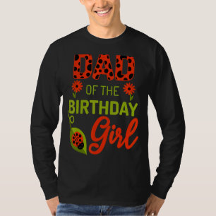 Camiseta Damybug Aniversário Pai Do Bday Girl Mat