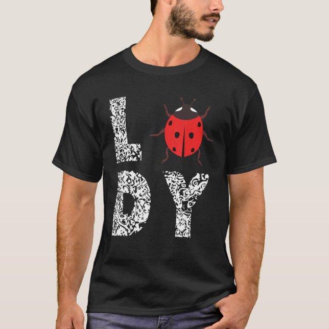 Camiseta Damybug Lady Leopard Ladybug Cute Ladybug Inseto (Frente)