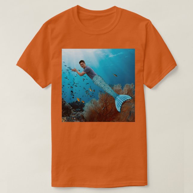 Camiseta dan dan é o homem da sereia (Frente do Design)