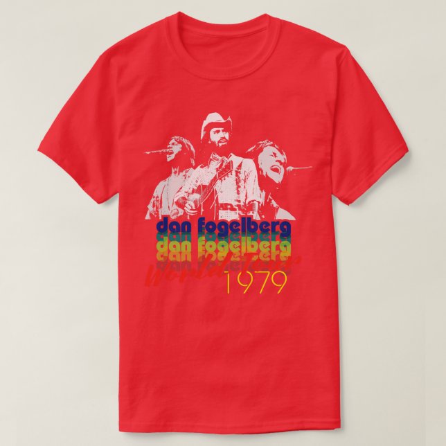 Camiseta Dan Fogelberg World Tour 1979 (Frente do Design)