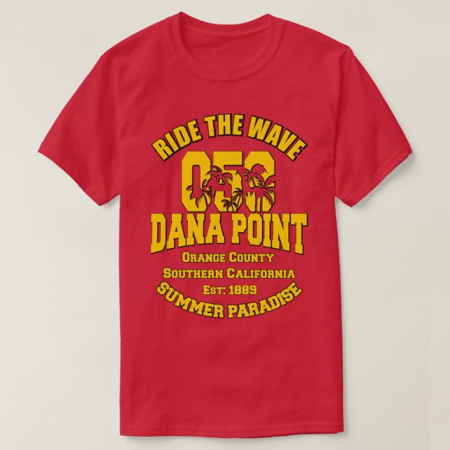 Camiseta Dana Point Orange County California (Frente do Design)
