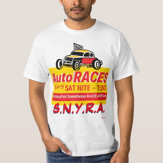 Camiseta Danbury Fair Racearena Auto Races 2SidewCoupeSNYRA (Frente)