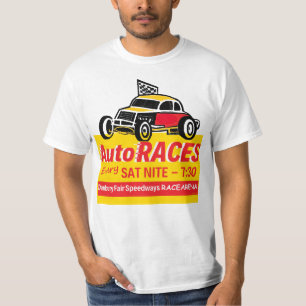 Camiseta Danbury Fair Speways Logotipo Racearena Sinal Yell