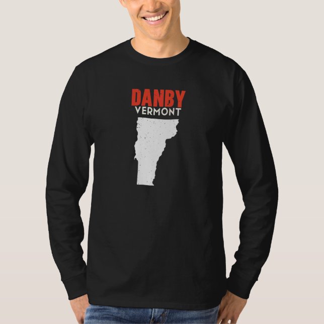Camiseta Danby Vermont USA State America Travel Vermonter   (Frente)