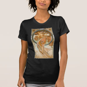 Camiseta Dança (1898), belas artes Nouveau de Alphonse