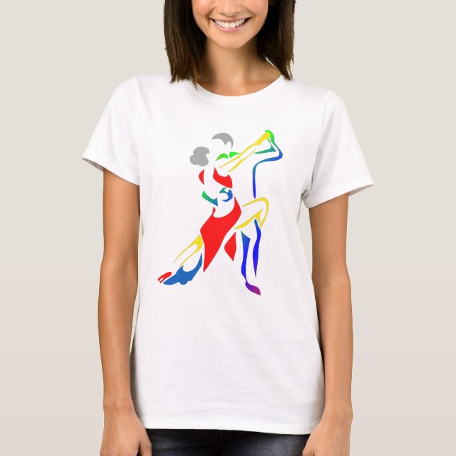 Camiseta Dança a cores (Frente)