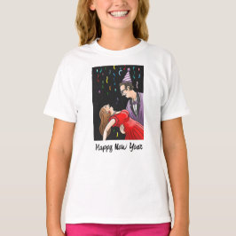 Camiseta Dança Alegre para a Festa de Ano Novo
