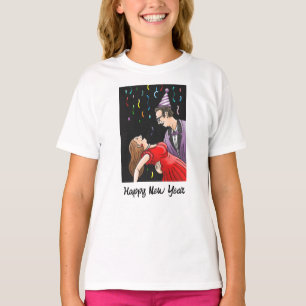 Camiseta Dança Alegre para a Festa de Ano Novo