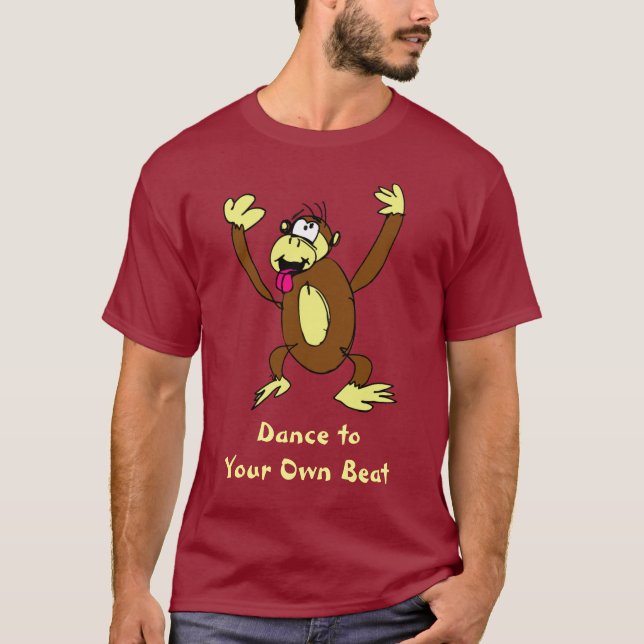 Camiseta Dança ao seus próprios macaco da batida (Frente)
