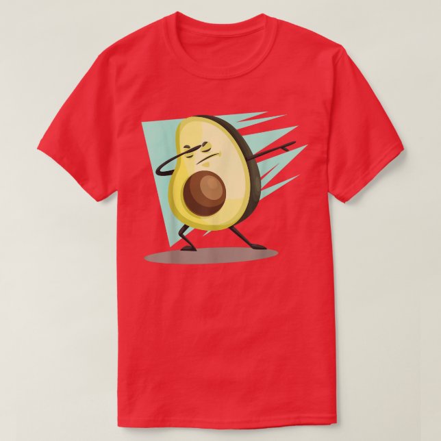 Camiseta Dança: Avocado Almoça Dab Avocado Dabbing Avocado (Frente do Design)