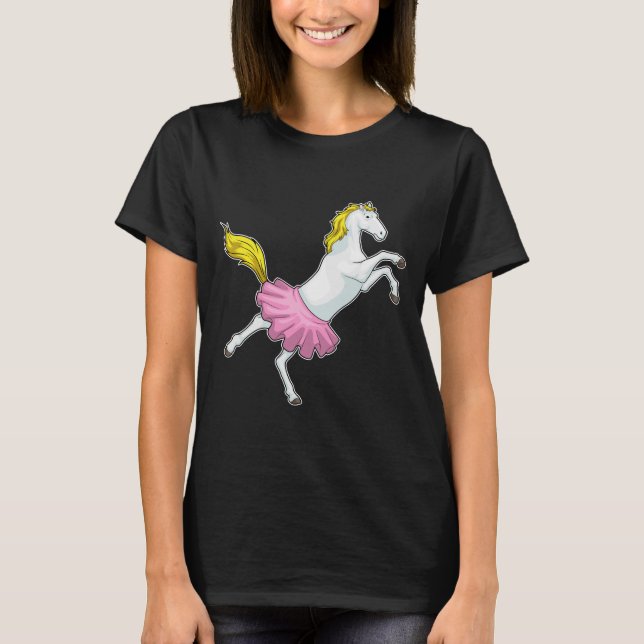 Camiseta Dança Balé de Horse Ballerina (Frente)