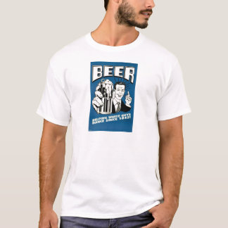 Camiseta Dança branca de ajuda das caras da cerveja