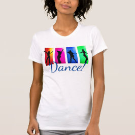 Camiseta Dança colorida das mulheres