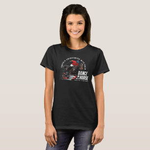 Camiseta Dança com Cavalo (Modo Escuro) Mulheres