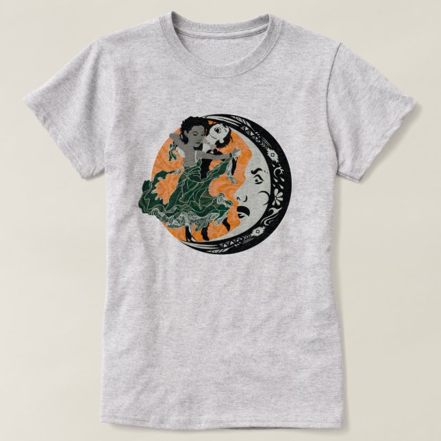Camiseta dança com sua escuridão (Frente do Design)