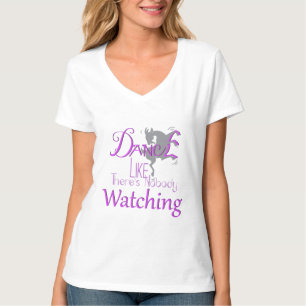Camiseta DANÇA Como Ninguém Assistindo Cabra (Orquídea)