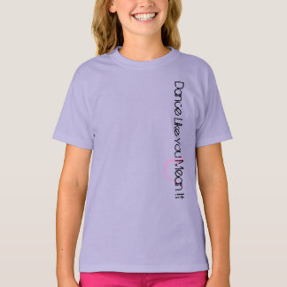 Camiseta Dança como você meio ele - lavanda
