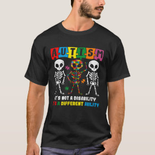 Camiseta Dança da Caveira do Autismo Conscientização do Aut