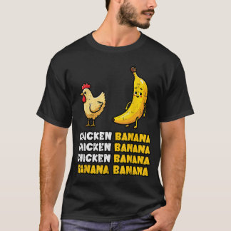 Camiseta Dança da Galinha Banana Meme de Frutas Engraçado G