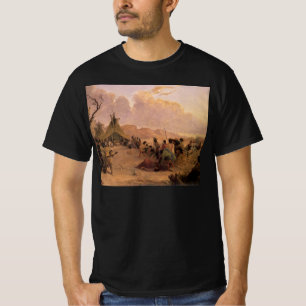Camiseta Dança da Medicina Indígena Americana Vintage por E