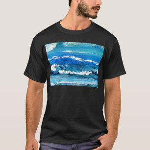 Camiseta Dança da onda - decoração do oceano do