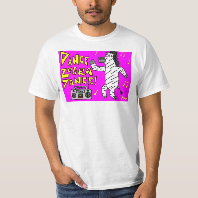 Camiseta Dança da zebra da dança! (Frente)