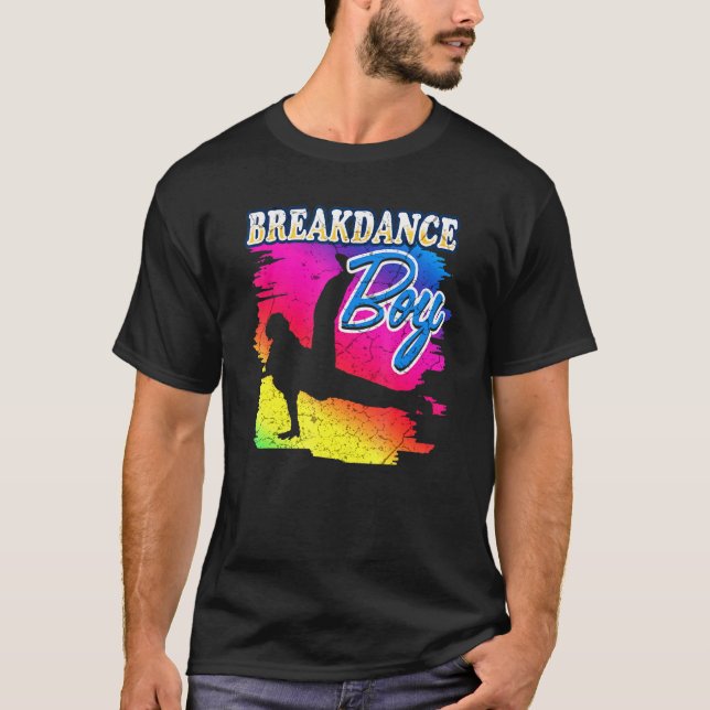 Camiseta Dança Dançando Break Rapaz 8 (Frente)