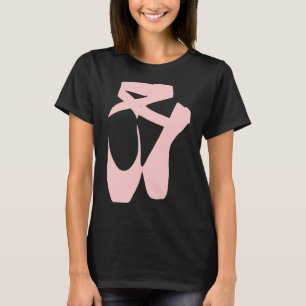 Camiseta Dança De Balé De Calçados Pontas Para Meninas