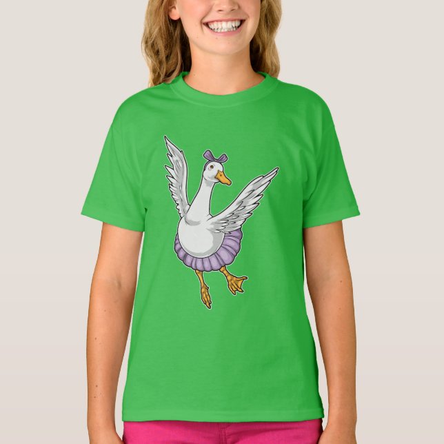 Camiseta Dança de Balé Duck Ballerina (Frente)