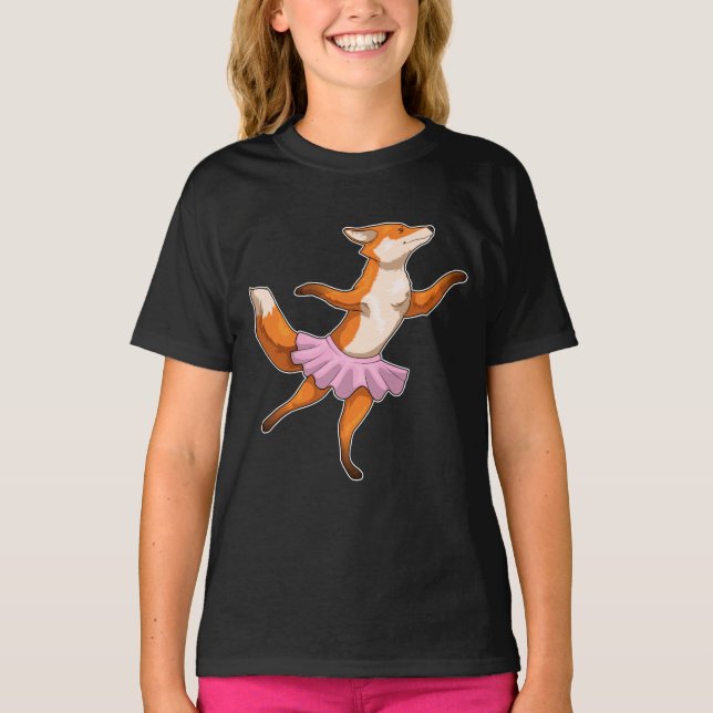 Camiseta Dança de Balé Fox Ballerina (Frente)