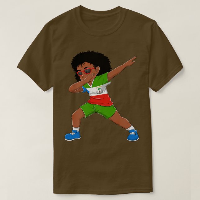 Camiseta Dança De Bandeiras De Meninos Da Guiné Equatorial (Frente do Design)