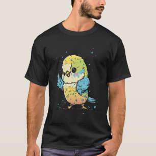 Camiseta Dança de Bird Dab de Pássaro de Parakeet do Bugeri