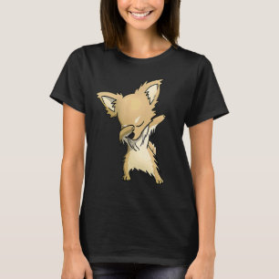 Camiseta Dança De Cachorro De Cabelo Longo De Chihuahua