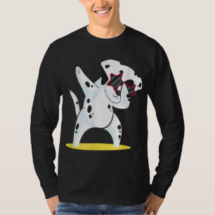 Camiseta Dança De Cachorro De Dávido Dalmaciano I Dalmatite