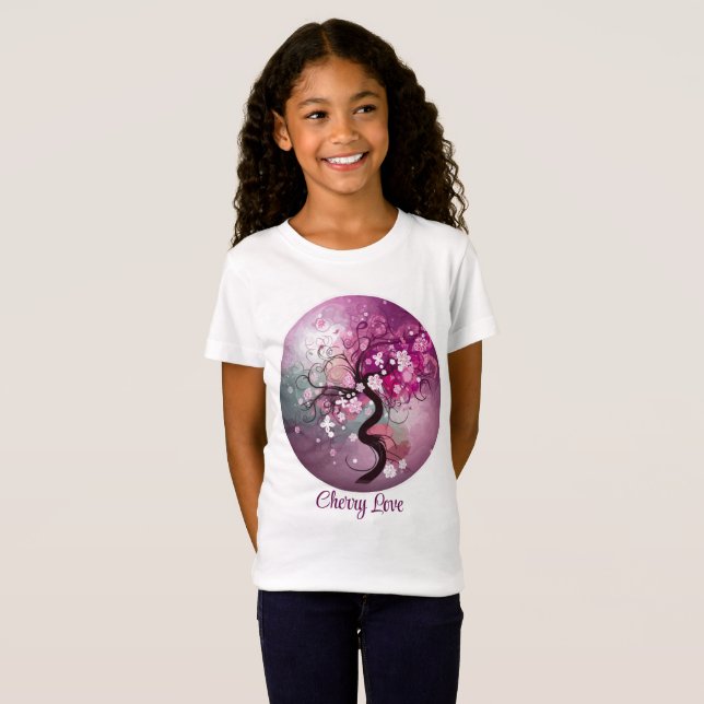 Camiseta Dança de Cereja Encantada (Frente Completa)