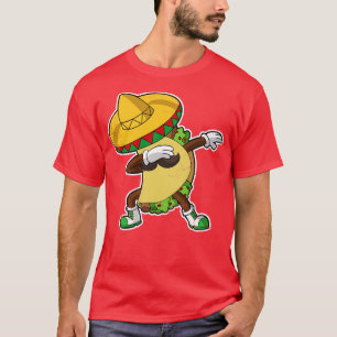 Camiseta Dança de Dab Comida Mexicana Dabbing Taco