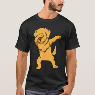 Camiseta Dança de Dab do Cachorro Ouro