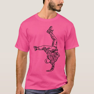 Camiseta Dança De Desenho De Breakdancer De Salto