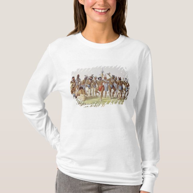 Camiseta Dança de guerra do Sauks e das raposas (Frente)